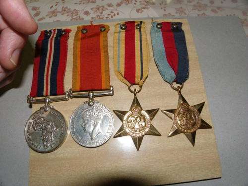 WW2 Group of four medals to J P Oosthuizen South African Artillery