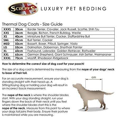 Scruffs Quilted Thermal Dog Coat - XXXS- Black