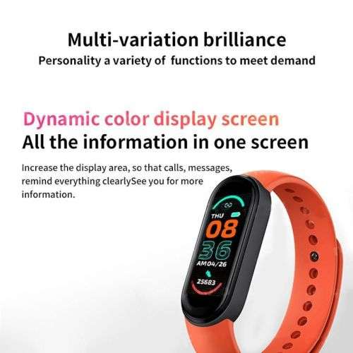 M6 Smart watch with built in Oximeter