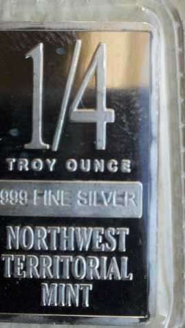 (2) 1/4 Oz Silver Bullion Bars NTM Series LCG