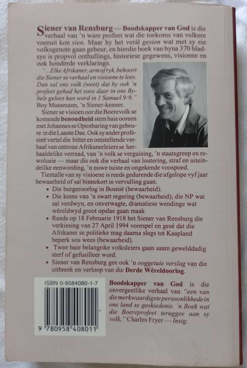 Siener van Rensburg Boodskapper van God - Adriaan Snyman