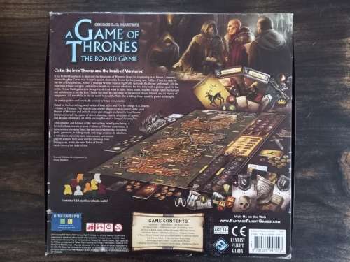 Game of Thrones Board Game 2011 2nd Edition