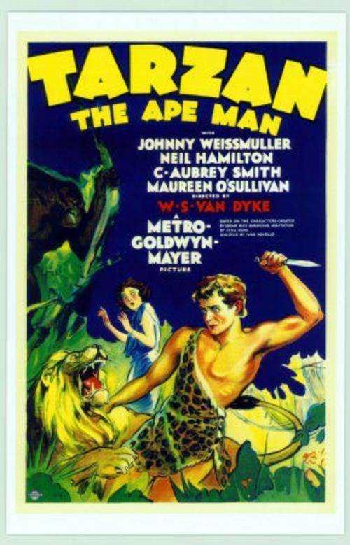 TARZAN THE APE MAN - Action, Adventure, Johnny Weissmuller (DVD Classic Movie)