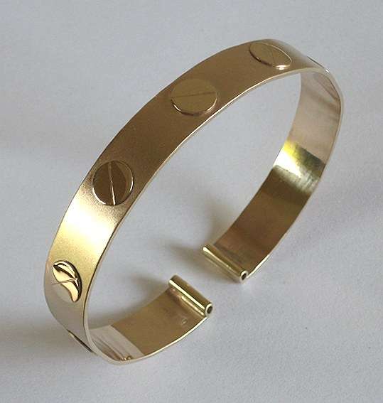 18k / 18ct gold designer BANGLE: a refined, unisex STUNNER!