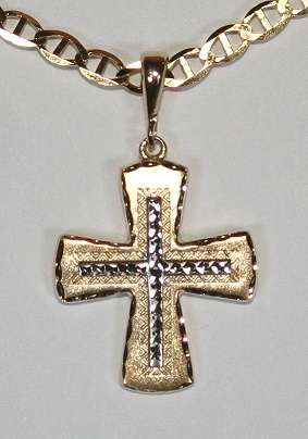 9k / 9ct gold exclusive Cross = a STUNNER! Ready for you. Last one!