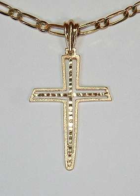 9ct gold Cross. Open, Refined, Exclusive. Ready for you