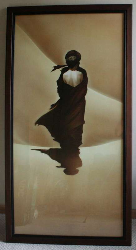 A HUGE, magnificent Renato Casaro framed print, behind glass