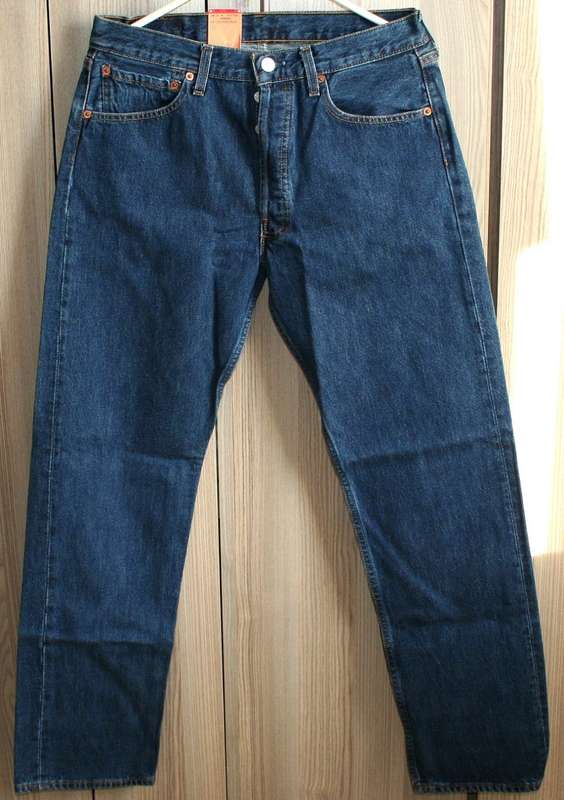 Original Levi 501 men's blue jeans, W32, L32. Brand new with tags