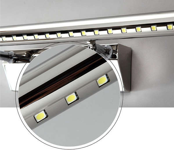 40cm Stainless Steel 5W LED Wall Bathroom Mirror Art LIGHT FITTING, energy saving. Ready for you
