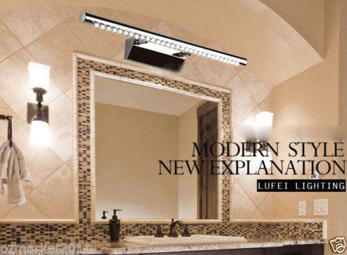 40cm Stainless Steel 5W LED Wall Bathroom Mirror Art LIGHT FITTING, energy saving. Ready for you
