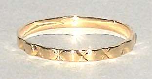 Star-cut BAND: 19.2k / 19.2ct Portuguese rose gold, 2mm wide, size M. Ready for you. Last one!