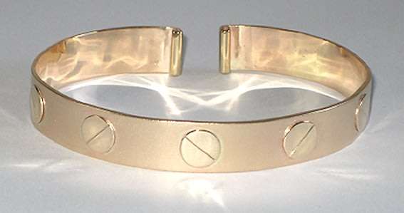 18k / 18ct gold designer BANGLE: a refined, unisex STUNNER!