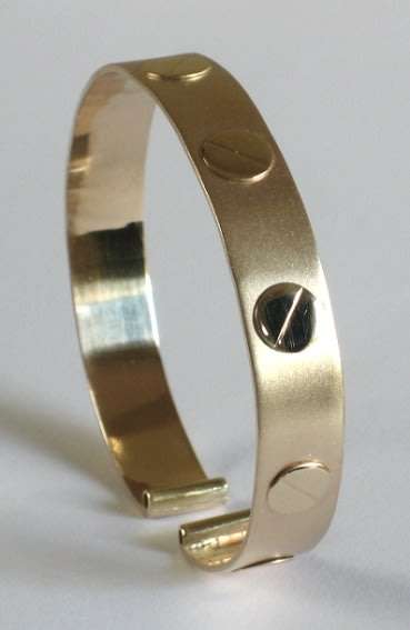 18k / 18ct gold designer BANGLE: a refined, unisex STUNNER!