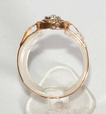 19.2k / 19.2ct Portuguese rose gold Diamond RING: highly detailed. Ready for you. Last one!