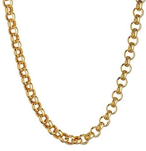 9k / 9ct gold Rolo / Belcher CHAIN: 2.6mm wide, 45cm