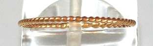 Twisted wire BAND: 19.2k / 19.2ct Portuguese rose gold. Ready for you. Last one!