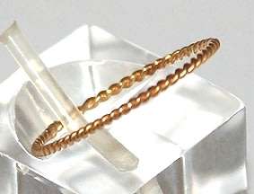 Twisted wire BAND: 19.2k / 19.2ct Portuguese rose gold. Ready for you. Last one!