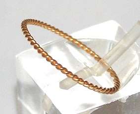 Twisted wire BAND: 19.2k / 19.2ct Portuguese rose gold. Ready for you. Last one!