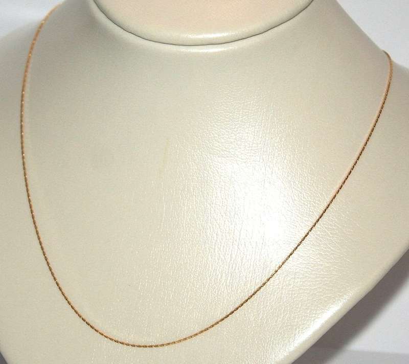 19.2k / 19.2ct Portuguese gold CHAIN: diamond-cut, 0.55mm wide, 45cm. Ready for you. Last one!
