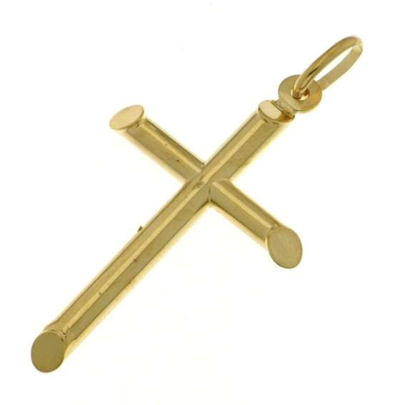 9k / 9ct yellow gold CROSS: 41x21mm. Last one!