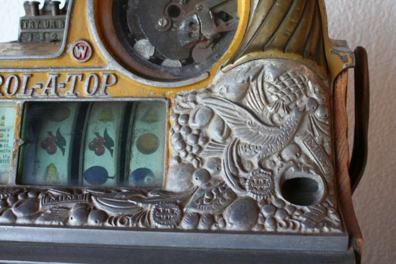 1936 Watling slot machine, model Rol-a-top Bird of Paradise =1 armed bandit =HIGHLY COLLECTIBLE