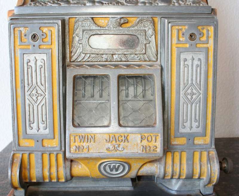 1936 Watling slot machine, model Rol-a-top Bird of Paradise =1 armed bandit =HIGHLY COLLECTIBLE
