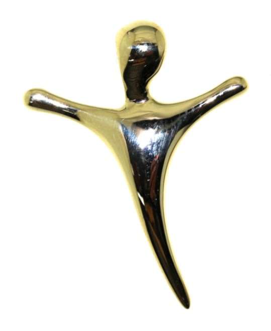 Medium 9k / 9ct gold modern slider CRUCIFIX / CROSS  a STUNNER. Limited!