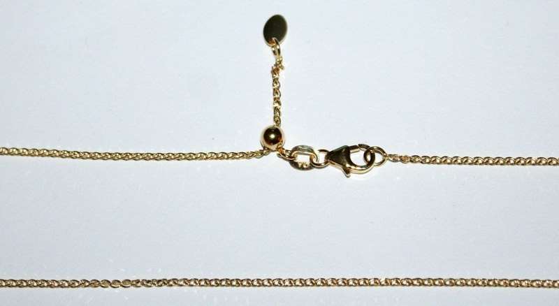 9k / 9ct gold Spiga / Wheat CHAIN: 1.3mm wide, adjustable to 50cm