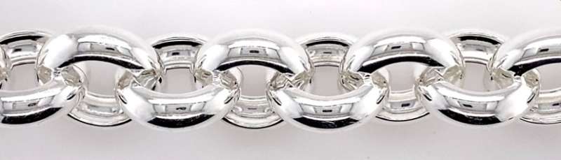 Rolo / belcher Signoretti CHAIN: 20.5mm wide, 50cm, sterling silver. BROAD and BOLD