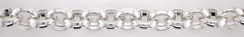 Rolo / belcher Signoretti CHAIN: 12.5mm wide, 45cm, sterling silver