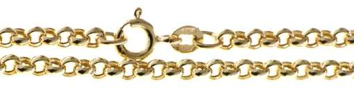 9k / 9ct gold Rolo / Belcher BRACELET: 3.1mm wide, 19cm