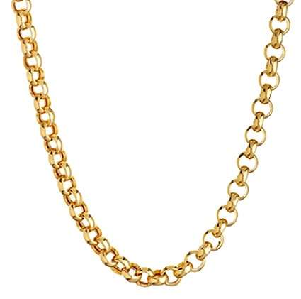 9k / 9ct gold Rolo / Belcher BRACELET: 3.1mm wide, 19cm