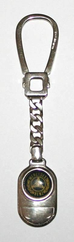 Merc / Mercedes Benz Key Ring: sterling silver. Ready for you. Last one!