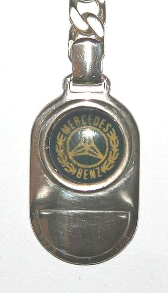 Merc / Mercedes Benz Key Ring: sterling silver. Ready for you. Last one!
