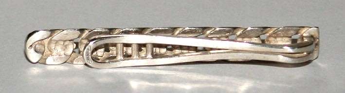 Tie Clip: links, sterling silver. Ready for you. Last one!