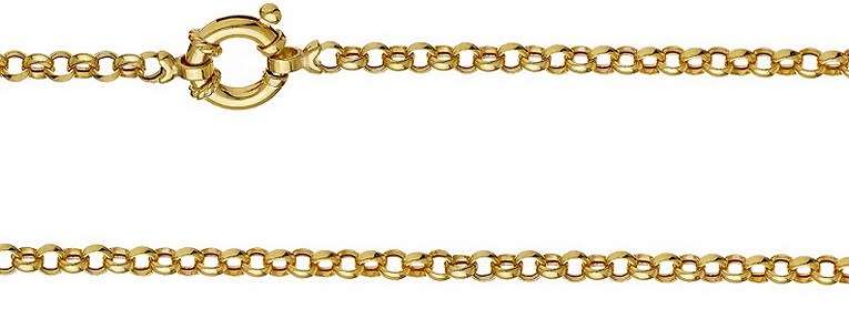 9k / 9ct gold Rolo / Belcher Signoretti BRACELET: 3.5mm wide, 19cm