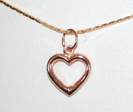 Heart Pendant: 19.2k / 19.2ct rose gold = "Ouro Portugues". Ready for you. Last one!