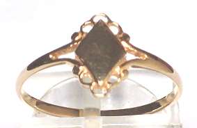 Signet RING: 19.2k / 19.2ct rose gold  `Ouro Portugues`. Size M. Ready for you. Last one!