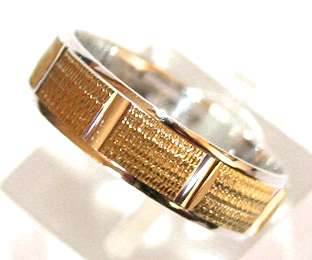 REDUCED MADLY - EXCLUSIVE Designer Band: 2-tone 9ct gold