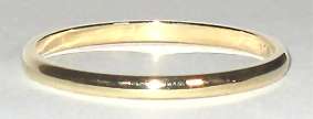9ct gold Wedding Band / Ring. 1.55mm wide, size J. Ready for you