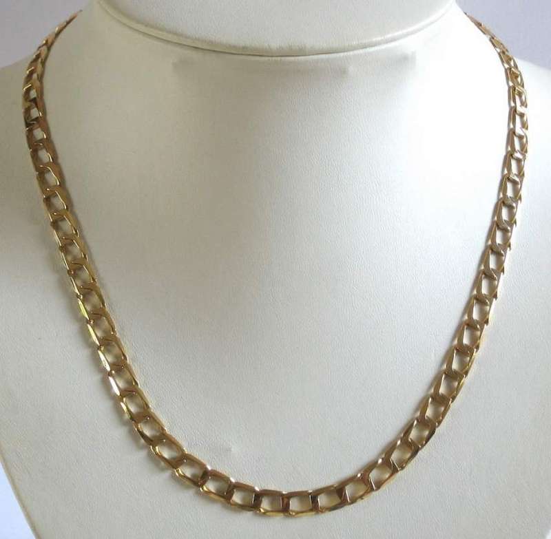 REDUCED MADLY - 9ct gold Supreme CHAIN: 7mm wide, 52.5cm. READY for you