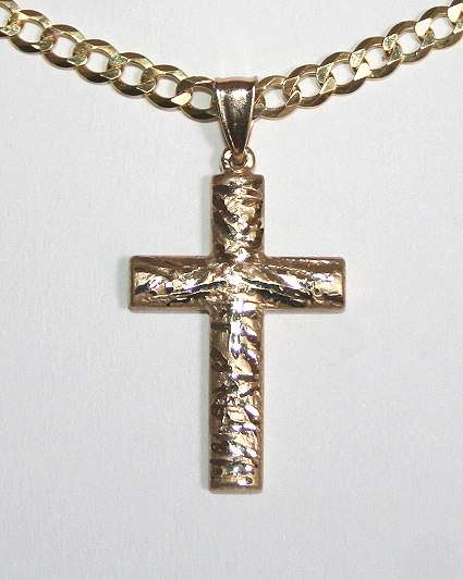 Engraved Cross: 9ct gold = Unique!