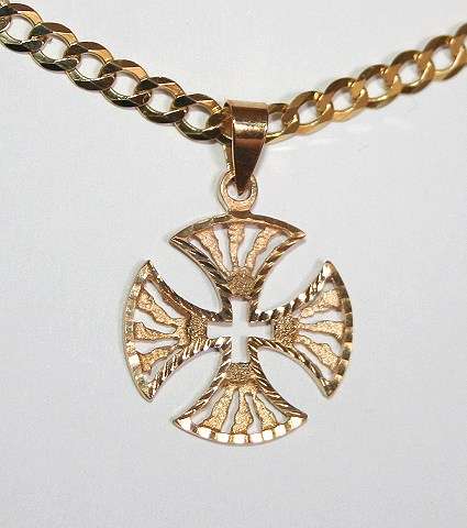 Celtic Cross = solid 9ct gold