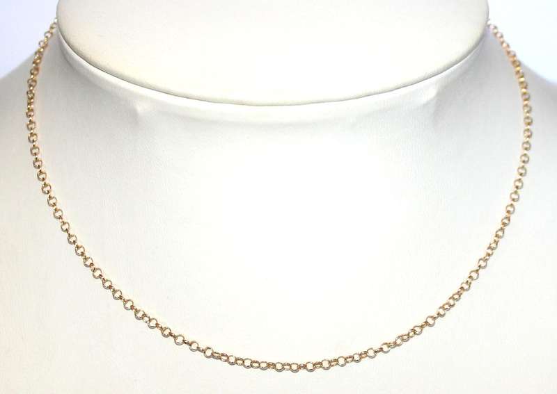 Rollo / Belcher link CHAIN: 19.2ct portuguese rose gold = "Ouro Portugues"