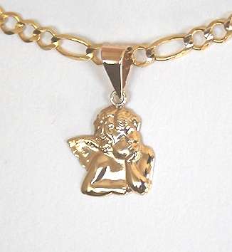 9ct gold ANGEL or CHERUB charm / pendant