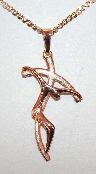REDUCED MADLY - Modern Crucifix: 19.2k / 19.2ct rose gold =Ouro Portugues. Ready for you. Last one!