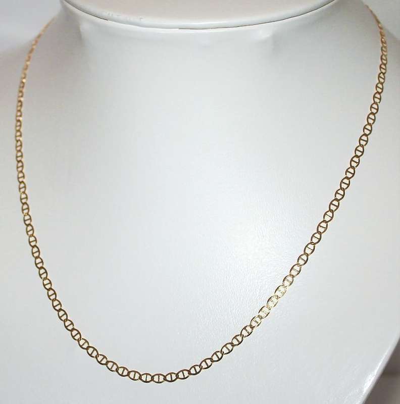 9ct gold Marina CHAIN: 3.2mm wide, 50cm. Ready for you