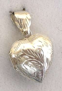 Engraved Heart Locket: sterling silver = a classic BEAUTY! Ready for you. Last one!