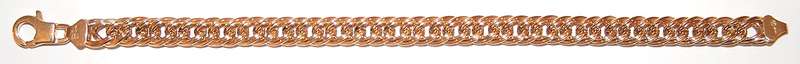 REDUCED MADLY - 9ct gold Italian BRACELET = BOLD & GLAMOROUS