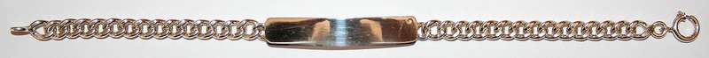 ID Bracelet: sterling silver, 9.25mm wide, 21cm. Ready for you. Last one!